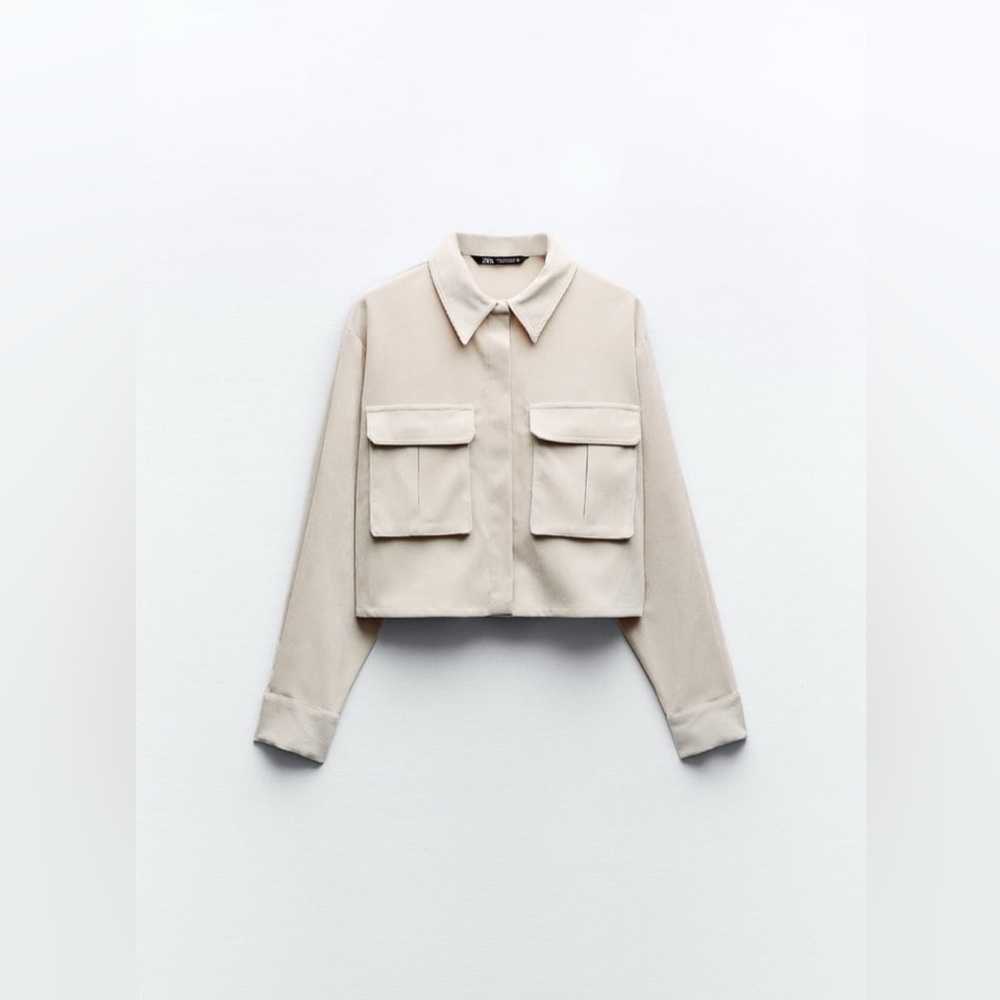 Zara Beige Corduroy Top and Pants - Picture 9 of 12